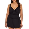 thumbnail image 1 of Anne Cole Signature Womens Plus Size Live In Color Underwire Swim Dress Style-19PD60601, 1 of 3