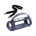 thumbnail image 4 of Funda de silicona para altavoz Estuche de Viaje Bolsa de transporte con asa y correa gris perfke, 4 of 7