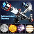 thumbnail image 2 of Beginner's Astronomy Telescope, Professional Astronomy Telescope Featuring Fully Coated Optical Glass Lens For Clear Images, Interchangeable Eyepieces And Smartphone Eyepiece, 2 of 4