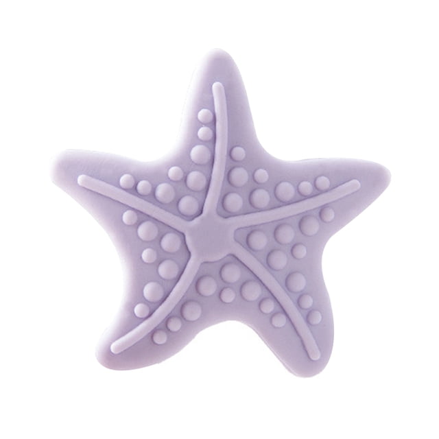 Workhe Starfish Shaped Luminous Crash Pad Mat Adhesive Door Lock Silicone Shockproof Pad 4.5cm