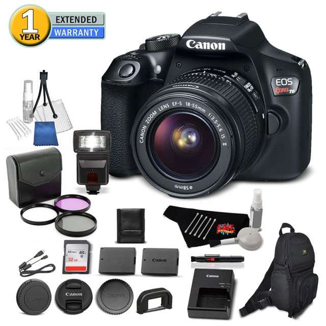 Canon EOS Rebel T6 Cámara réflex digital 1159C003 Paquete con paquete de 18-55 mm3