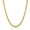 Gold, variant on Crucible Jewelry Men's Rounded Franco Chain Stainless Steel Necklace (5mm) - 24"