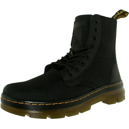 Dr. Martens Men's Combs Nylon Black Ankle-High Canvas Boot -