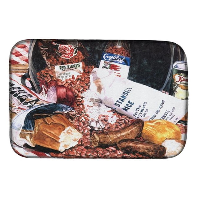 Carolines Treasures 8536DDM Red Beans & Rice Dish Drying Mat