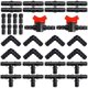 thumbnail image 1 of Garden irrigation fittings kit 34 pieces plastic connectors 16mm mixed colors, 1 of 4