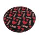 thumbnail image 1 of Disketp Heart Funda Redonda para Taburete, Funda de Cojín para Silla de Bar Suave y Elástica-12 inch, 1 of 7