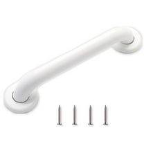 Grab Bars for Bathtubs and Showers | White Shower Grab Bars For Seniors | 30” Long Grab Bars For Wall | Stainless Steel 304 Anti Rust Material | ADA | Handicap Grab Bars For Shower & Toilet, (Smooth)