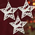 thumbnail image 1 of Navidad Copo De Nieve Ala De Ángel Elk Diseño Colgante Colgante Para Fiesta De Vacaciones Decoración De Árbol De Navidad sonducket HA040432-07, 1 of 6