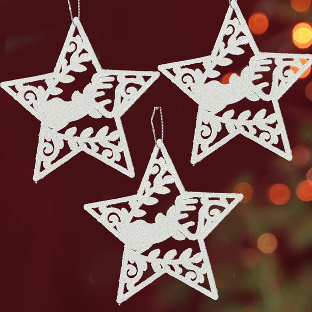 Navidad Copo De Nieve Ala De Ángel Elk Diseño Colgante Colgante Para Fiesta De Vacaciones Decoración De Árbol De Navidad sonducket HA040432-07