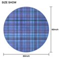 thumbnail image 6 of Blue Checkerboard Checkered Pattern Round Tablecloth 60"x60",Wrinkle Wipeable Table Cloth for Kitchen Dining Room Picnic Patio Party, 6 of 6