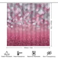 thumbnail image 2 of 4 Piece Bathroom Rug Set with Shower Curtain Pink And Silver Glitter Print (No Glitter) Shower Curtain And Rugs Shower Curtain Set Luxury Colorful Bathroom Shower Curtains Sets for Bathroom Decor, 2 of 8