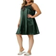 thumbnail image 4 of NOMADIC NOOK Women's Plus Size Nightgown Lace Spaghetti Lounge Packs Sleep Dresses, 4 of 5