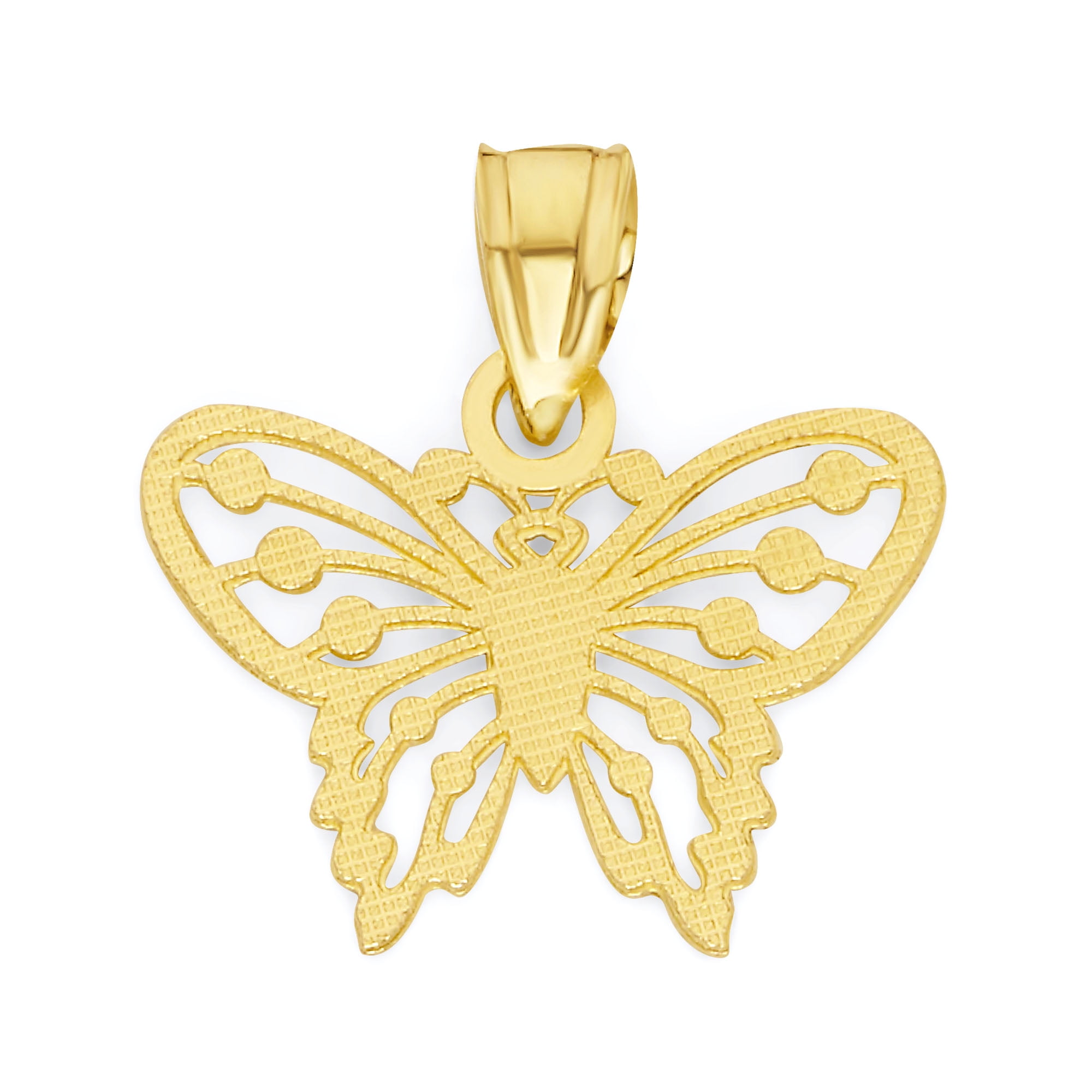  Florideco 14K Gold Plated Butterfly Jewelry Set for