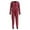 #0051-Red, variant on Uootdi Gift Sleepwear Comfy Warm Jumpsuit Outfits