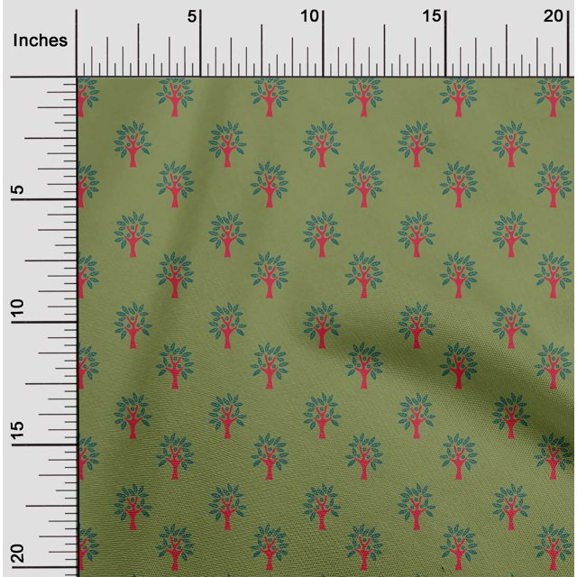 oneOone Cotton Silk Fabric Floral & Flying Swan Block Fabric Prints By Yard 42 Inch Wide