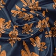 thumbnail image 5 of Ambesonne Fleur De Lis Window Valance, Victorian Gothic, 54" X 18", Dark Blue Orange, 5 of 5