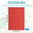 thumbnail image 2 of Uxcell Colored Cardstock Paper, 230GSM Thick Card Stock for Crafts and Decors Bright Red, 2 of 6
