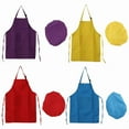 thumbnail image 3 of 8-Piece Children's Apron and Chef Hat Set, Adjustable, with 2-Pocket Kitchen, 3 of 3