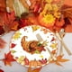 thumbnail image 1 of Platos de papel de Acción de Gracias de 9 pulgadas con diseño de hojas de arce y pavo de cosecha otoñal, platos desechables para cenar, platos de otoño, recuerdos para cenas, barbacoas y picnics., 1 of 6