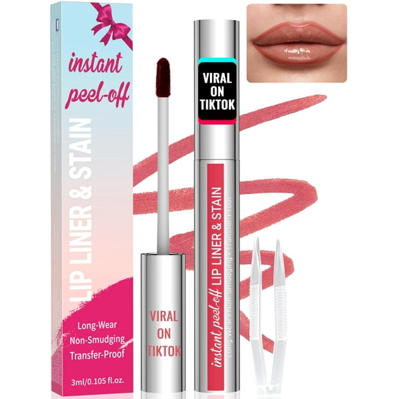 Delineador de labios Lip Stain iMethod, exfoliante, rosa nude