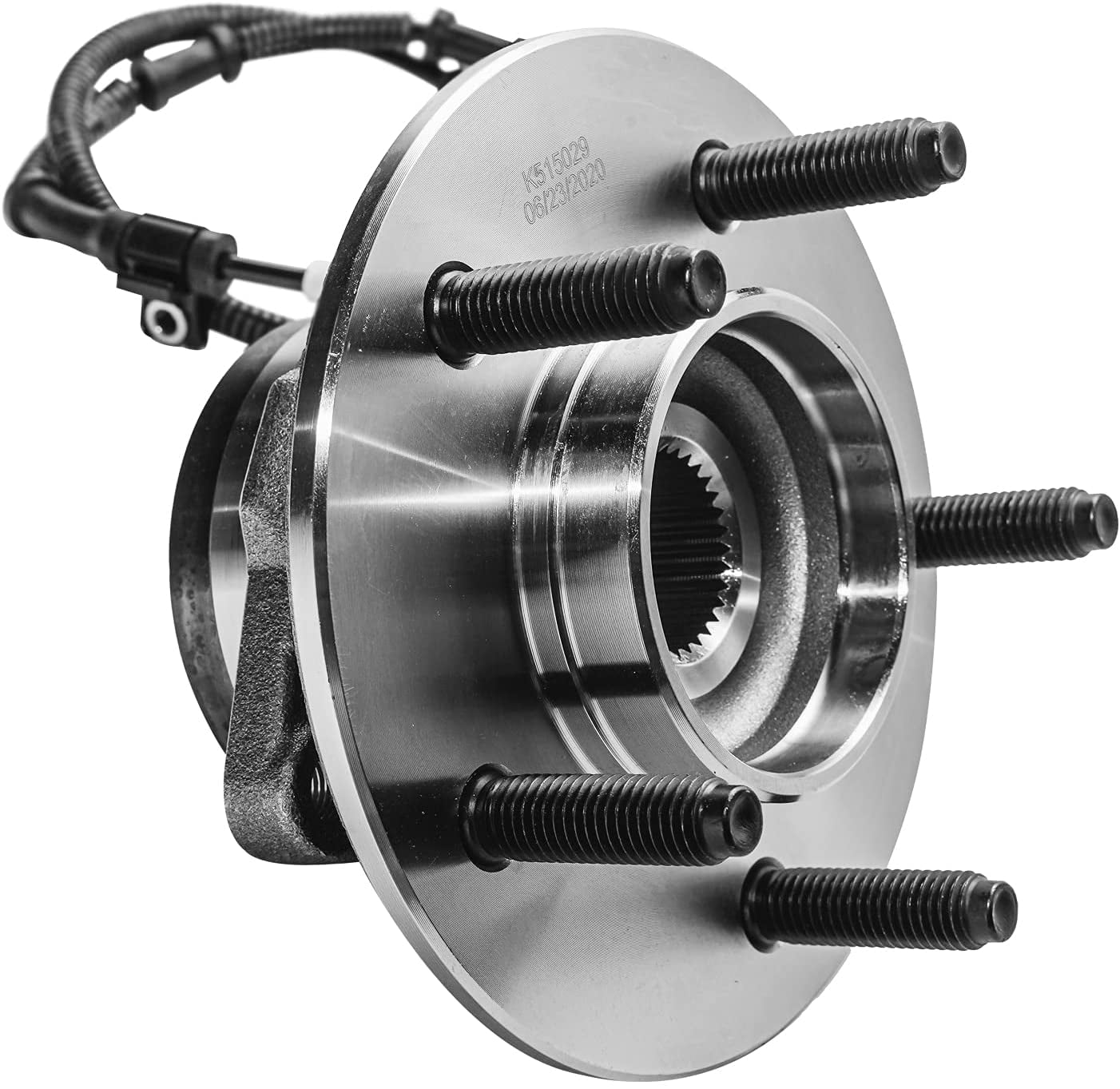 Detroit Axle - 4WD Front Wheel Bearing Hub for 2000 2001-2003 Ford F-150 [4-Wheel ABS], Replacement 2001 2002 F-150 [5 Stud, M14 Studs] Wheel Bearing and Hub Assembly