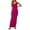 Hot Pink, variant on ANINEO Womens Summer Dresses Casual Solid Color Casual Sleeveless Crew Neck Birthday Dress