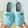 thumbnail image 5 of HCNTES Toddler Slippers Kids Soft Home Slippers Children's Winter Warm Indoor Shoes Baby Boys Girls Cute Cartoon Design House Shoes(Blue,2), 5 of 5