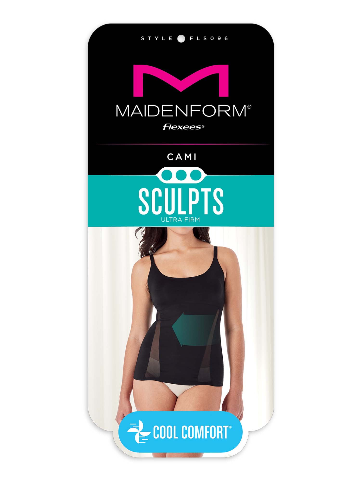 FLEXEES by Maidenform Firm Control Shapewear Lace Trimmed Cami, Style 83666  - Walmart.com