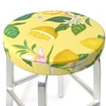 thumbnail image 3 of Fuzoiu Lemon Print Bar Stool Cushions, Super Breathable Round Bar Stool Covers,Seat Cushion Round- One Cushion Only-14 inch, 3 of 7