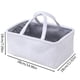 thumbnail image 3 of Cesta de almacenamiento plegable | Caja de telas para organizar el hogar, ropa, juguetes, varios | Material de la Flocada, Doble Asas, Marrón Blanco, 15"x11"x7" | Almacenamiento decorativo de coser, 3 of 6