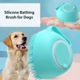 thumbnail image 4 of Cepillo De Baño Para Perros Cepillo de masaje de baño para perros y gatos herramientas de limpieza de ducha de baño para mascotas de silicona Sywqhk Libre de BPA, 4 of 7
