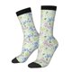 thumbnail image 1 of Fotbe Honey Bees And Flowers Calcetas Largas con Estampado para Hombre y Mujer – Calcetas de Compresión Transpirables y Elásticas, Viajar y Uso Diario Talla 5-11, 1 of 6