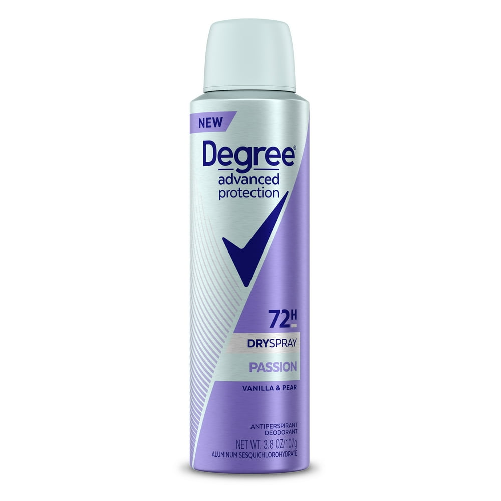 Degree Advanced Protection Antiperspirant Deodorant Spray Passion, 3.8