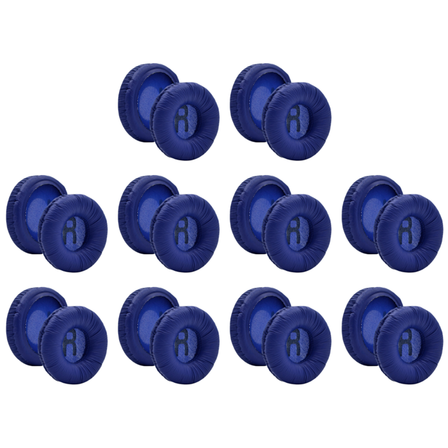 Almohadillas para Los Oídos Viscoelástica Cuero Proteico JR300 T450BT T500BT Tune600 () Azul