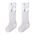 thumbnail image 3 of SUNSIOM Infant Girls Long Stockings Princess Solid Color Cute Bowknot Socks Spring Summer Thin Mesh Over-The-Knee Socks, 3 of 7