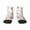 1 Black, variant on Milk Tea Pattern Quarter Crew Socks,Toe Seamed Ankle Socks,Cotton Cushioned Breathable Athletic Crew Sports Socks
