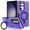 Purple, variant on TECH CIRCLE Back Cover Case for Samsung Galaxy S24 Cell Phone (6.1") - Premium Plastic/TPU Hard Case with Sturdy View Kickstand, Shockproof Protective Rugged Cover Shell, Orange