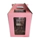 thumbnail image 4 of Caja alta para pastel, caja para pastel escalonada, almacenamiento portátil para pastel, caja de transporte para pastel endurecido, portador de pastel Rosa 25cmx25cmx30cm Macarena Cajas altas para pasteles, 4 of 8