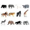 thumbnail image 2 of 12 Pcs Figurine Modèle Réaliste Faune/zoo Animal Figurine pour Enfants Jouets Éducatifs en PVC, 2 of 8