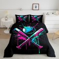 thumbnail image 2 of Erosebridal Watercolor Baseball Comforter Sets Full Size , Sports Theme Down Comforter, Reversible 3pcs, 2 of 7