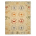 thumbnail image 1 of EORC OSK1IV Tapis Kilim Réversible en Laine Noué à la Main Beige 8 x 10 Pieds, 1 of 2