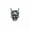 1 single earring, variant on Men's Devil Mask Skull Biker 925 Sterling Silver Stud Post Earring A1891-2 earrings (1 pair)