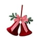 thumbnail image 2 of Adorno navideño de campana flocada, campana decorativa multiusos para colgar en el árbol de Navidad. Arco de campana, 2 of 9
