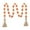 White & Orange, variant on Homerr Wooden Beads Thanksgiving Wooden Bead Decorations Bead Garland Farmhouse Beads with Tassels Boho Beads Tiered Tray Vase Window Shelf Decorative Beads Home Decor