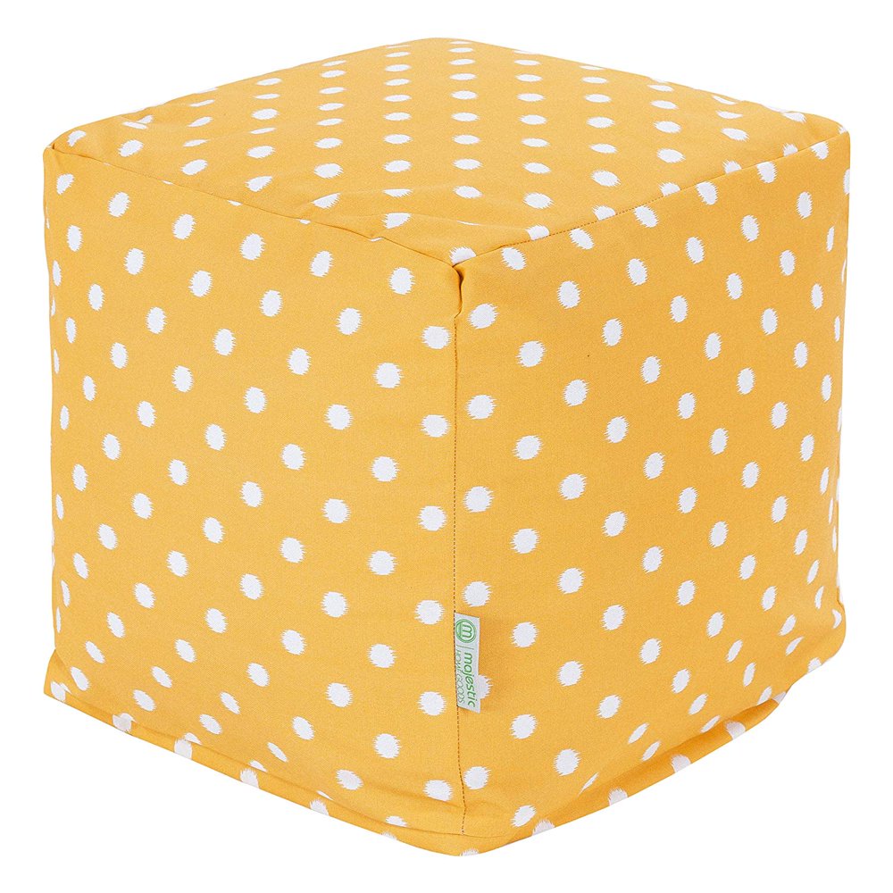 Majestic Home Goods Ikat Dot Indoor/Outdoor Ottoman Pouf Cube