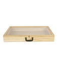 thumbnail image 3 of SSWBasics 36-Inch Portable Natural Pine Wood Countertop Display Case - Showcase Your Items in Style with a 24"W x 36"L x 4"D Elegant and Versatile Display Box, 3 of 7