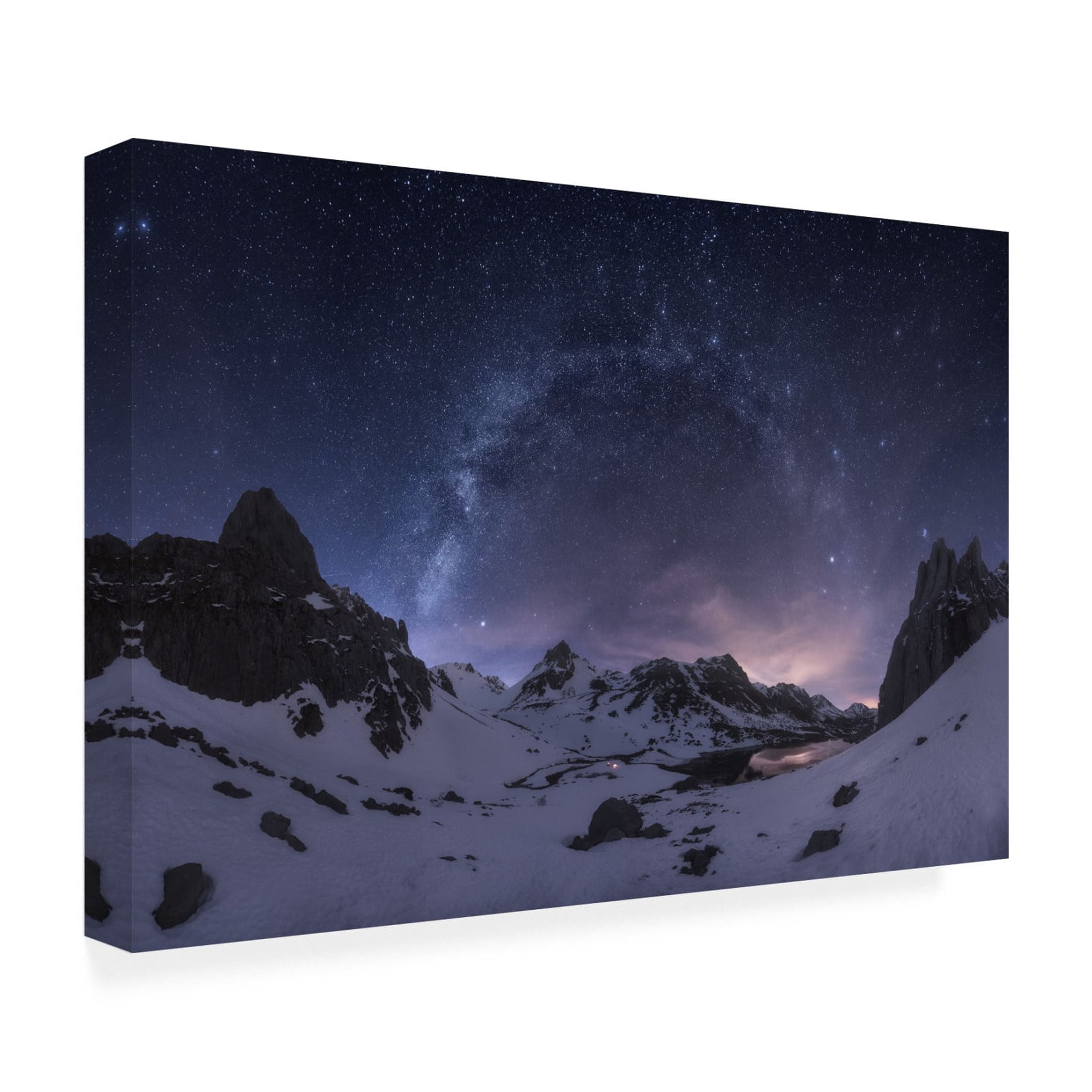 Canvas Wall Art - Carlos Gonzalez 'Via De Invierno' Wall Art for Living Room, Bedroom, or Office Décor by Trademark Fine Art - 19 x 12 Inches