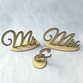 thumbnail image 2 of Coofit Mr & Mrs Sign Decorative Wooden 3D Letter Wedding Sign Table Decoration for Wedding Party, 2 of 10