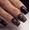 A1, variant on YTTAL Buy 2 Get 1 Free Press On Nails - Short Square Black French Cat Eye Fake Nails, 24Pcs Glossy Dark Brown Glue On Nails for Women