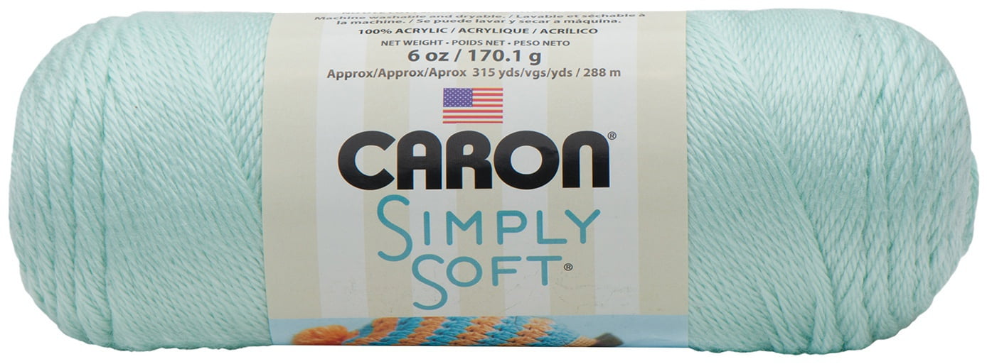 Caron Simply Soft Yarn Solids Soft Green H97003-9739 3-Pack 